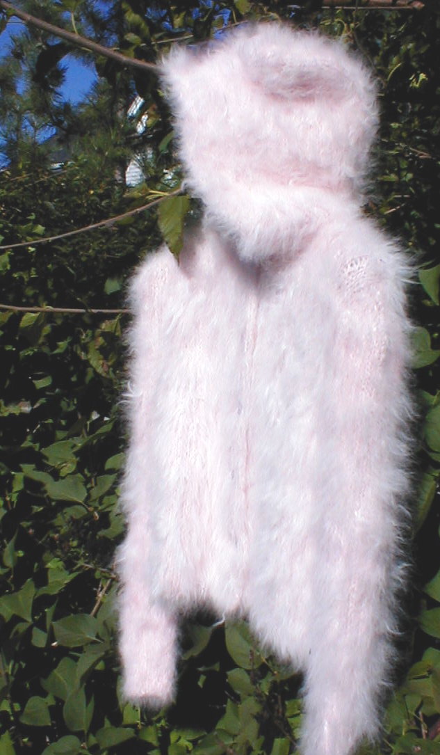 Light Pink Hooded Cardigan